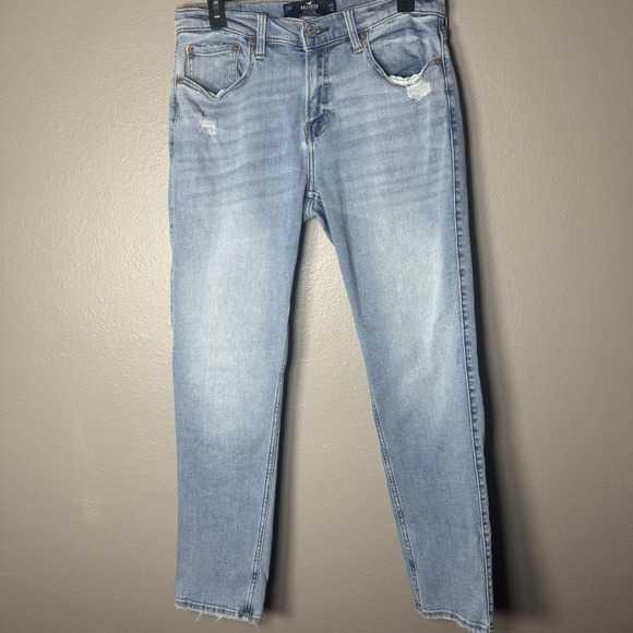Hollister Other - Men's Hollister Jeans Size 31x32 90's Slim Straight Epic Flex Light Wash